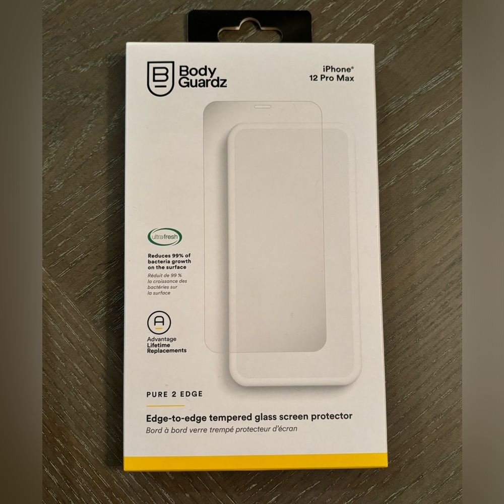 Body Guardz iPhone 12 Pro Max pure 2 edge screen protector new in box